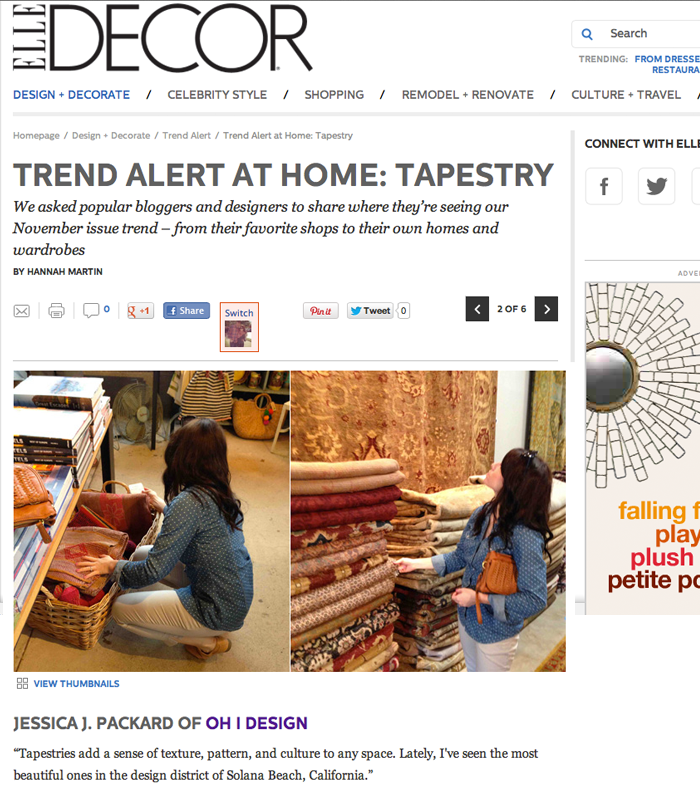 Oh I Design on Elle Decor