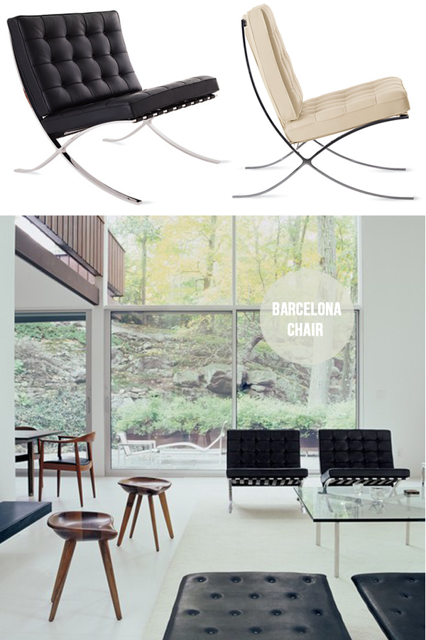 Furniture 101: Barcelona Chair via Oh I Design