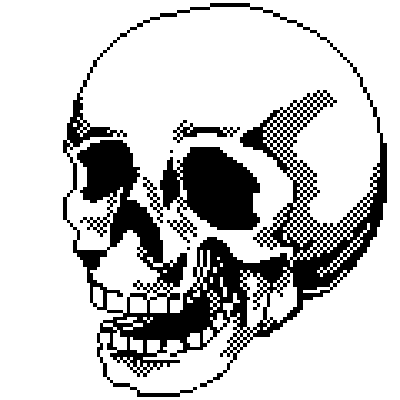 Pixel Art Skull