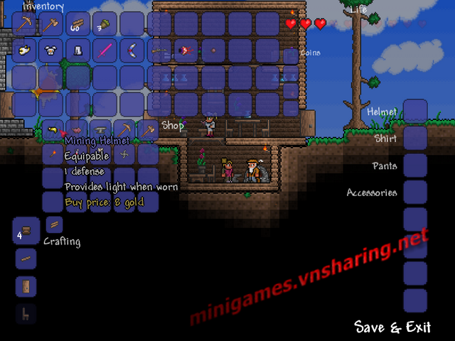 Thumbnail for Screenshot: Inventory with items and crafting menu.