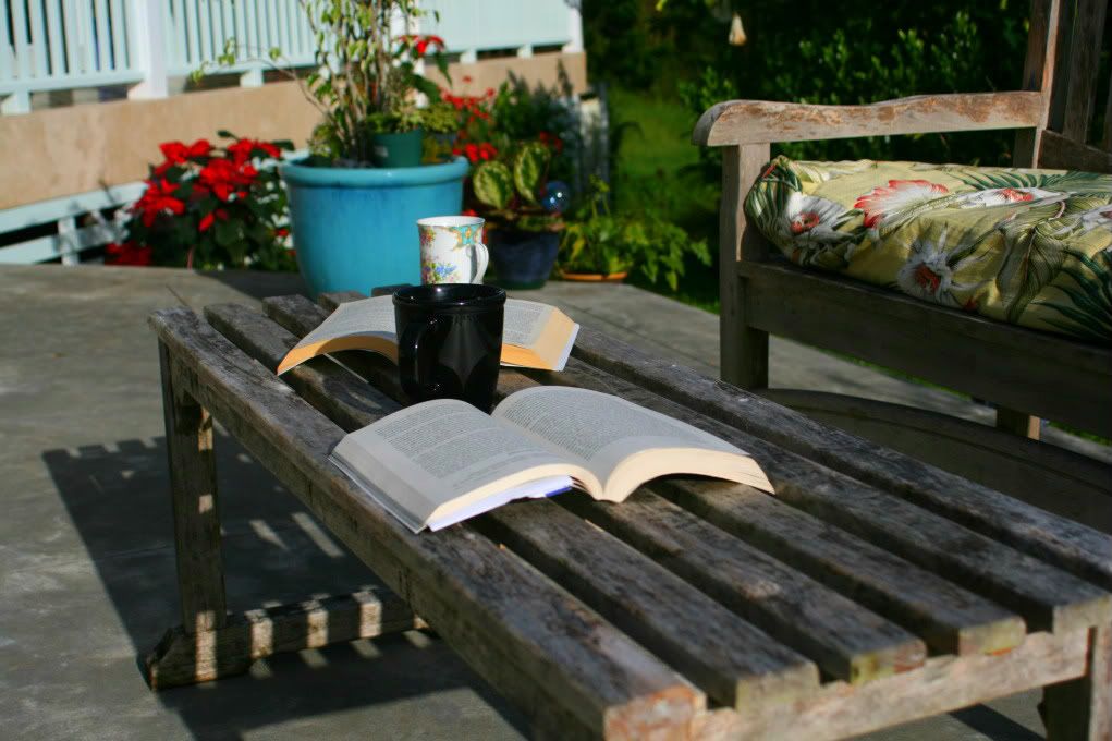 Reading and coffee