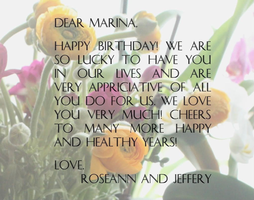 happy birthday marina