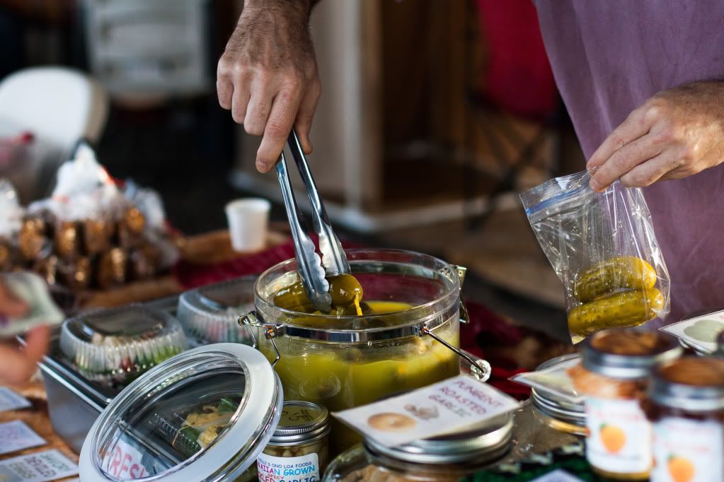 pickle at the farmers market