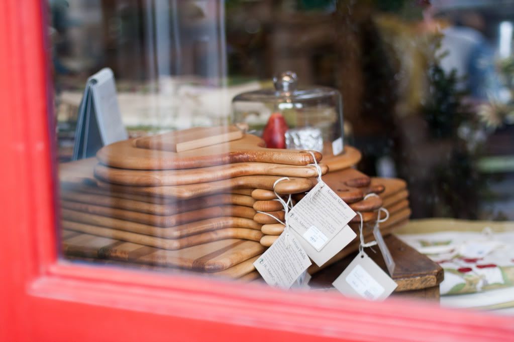 cutting boards through the window