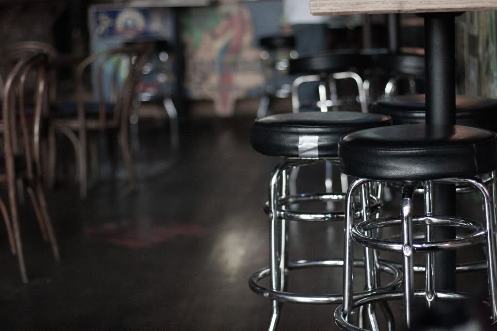 bar stool in the light