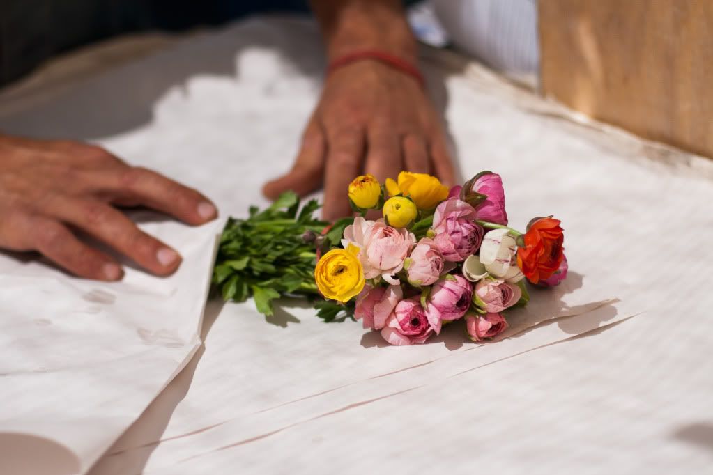 wrapping ranunculus