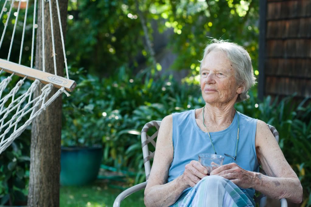 Lee at her home