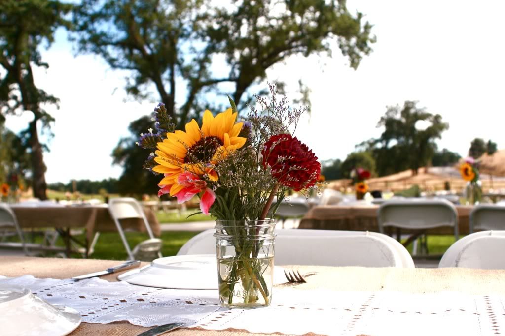 country wedding flowers