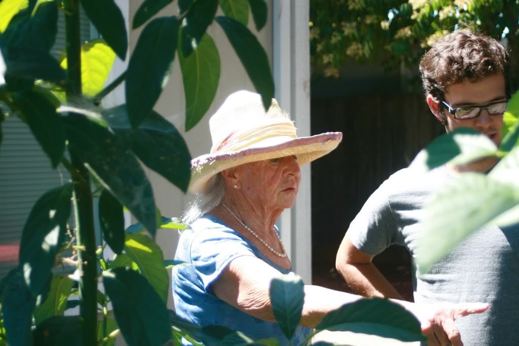 jeffery and marina in her garden