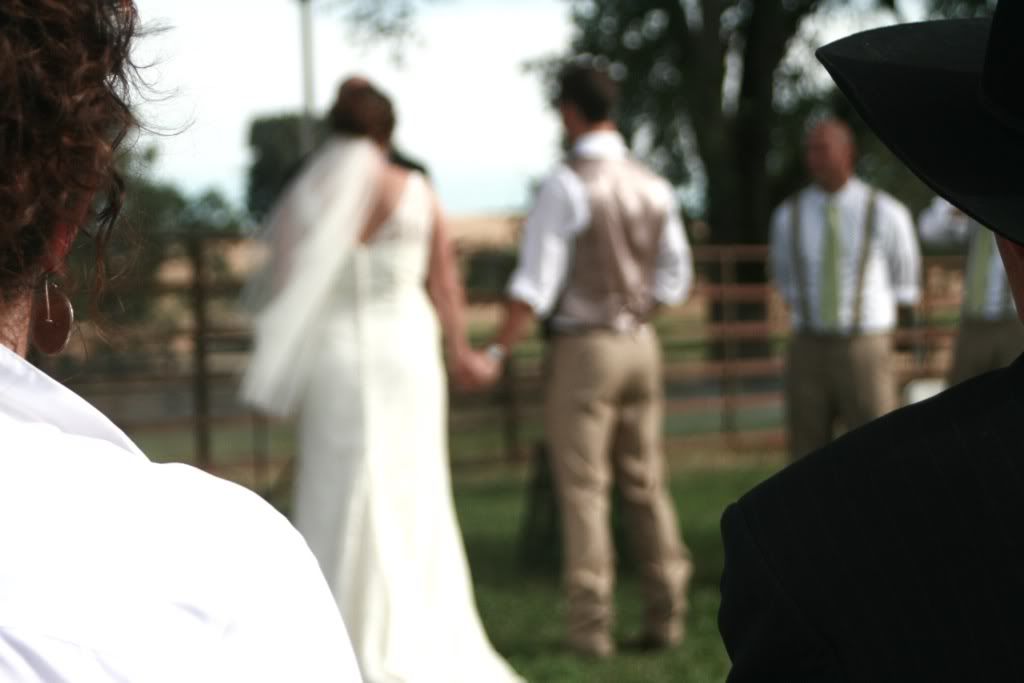 country wedding bride and groom