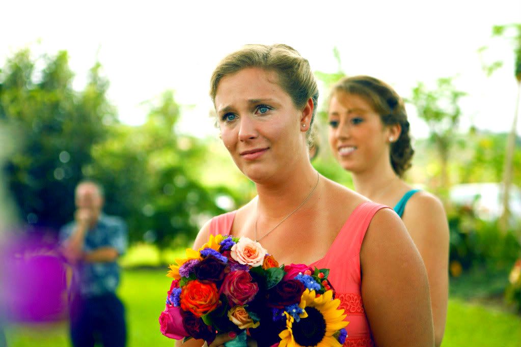 maid of honor in tears