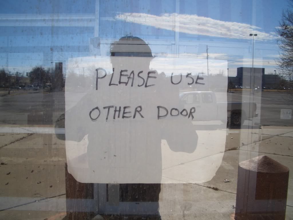 PLEASE USE OTHER DOOR.