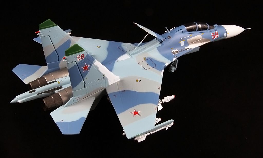Witty Wings Sukhoi Su 27ub Flanker Red 58 Russian Air Force Wty72031 01 Dac