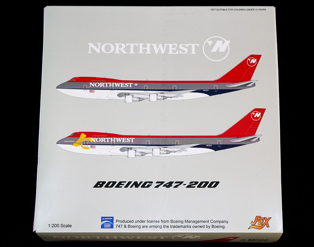 JFox Models - Boeing 747-251B N626US Northwest (Item: JF-747