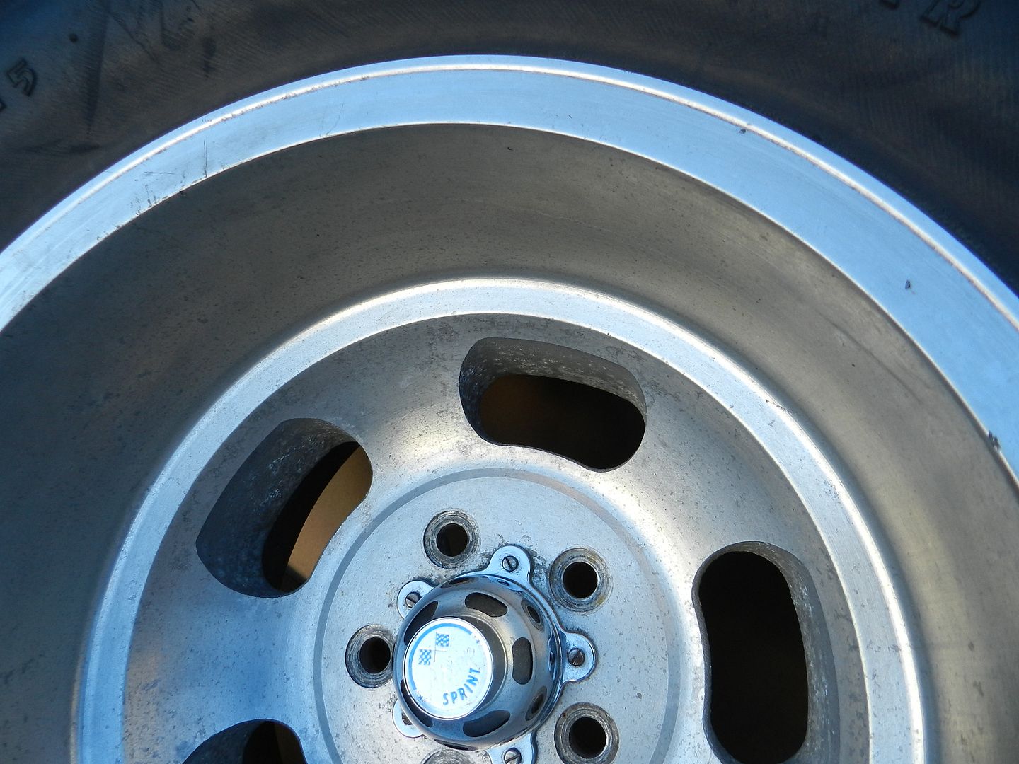 15x10 Ansen Sprint Slot Mag Wheels Rims Chevy Goodyear Blue Streak Tires Vintage eBay