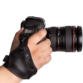 dslr camera harness
 on ... Leather Ergonomic Stabilizing Hand Grip Strap for Digital SLR Cameras