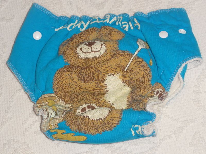 Ruded! Large Loveybums T-shirt fitted diaper - bear Ruded! Large Loveybums T-shirt fitted diaper - bear