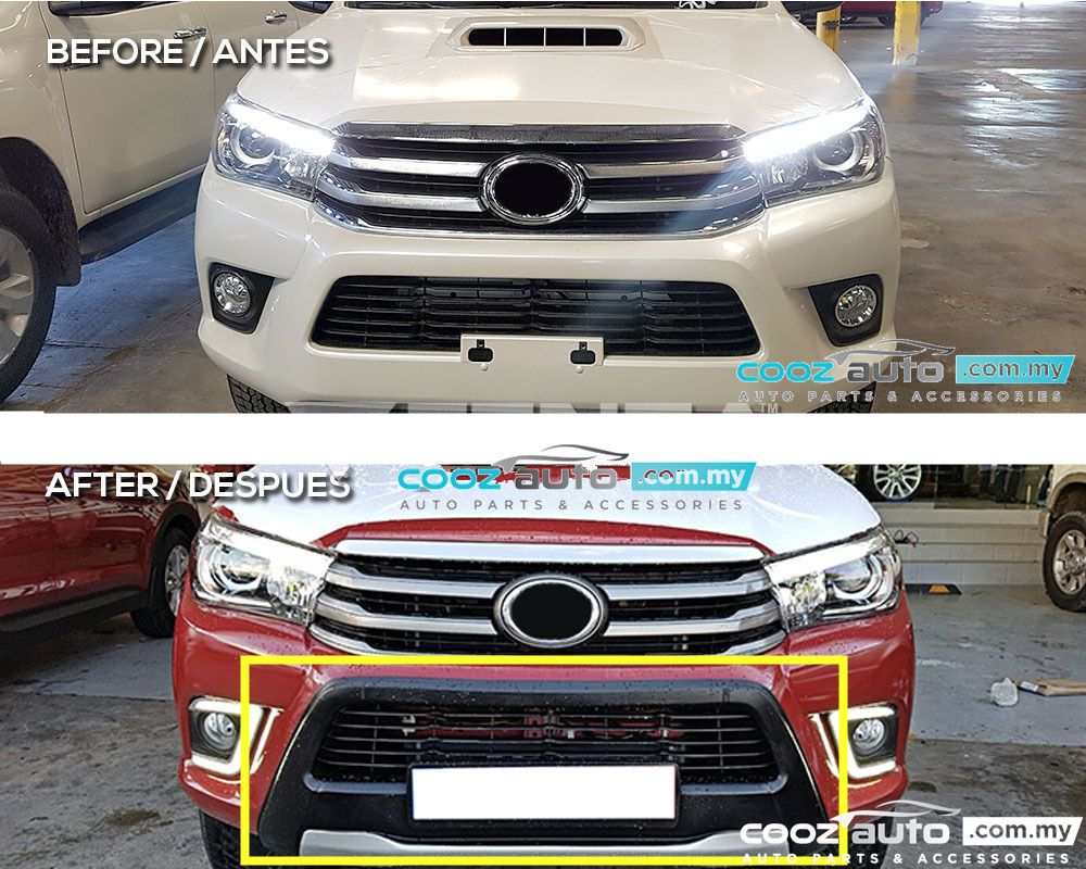 Toyota Hilux Revo 20152016 M70 M80 (OEM Design) Front Bumper Protector