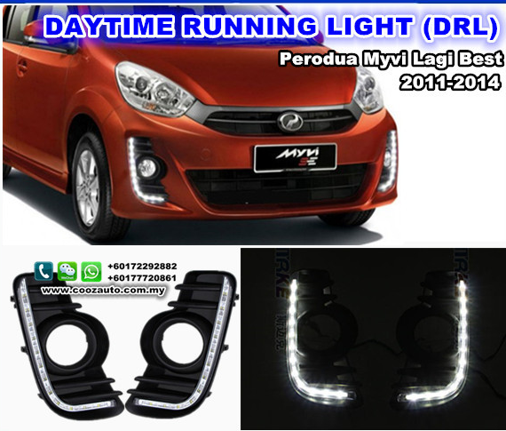 Perodua Myvi LAGI BEST 11-14 LED Daytime Lights DRL Fog 