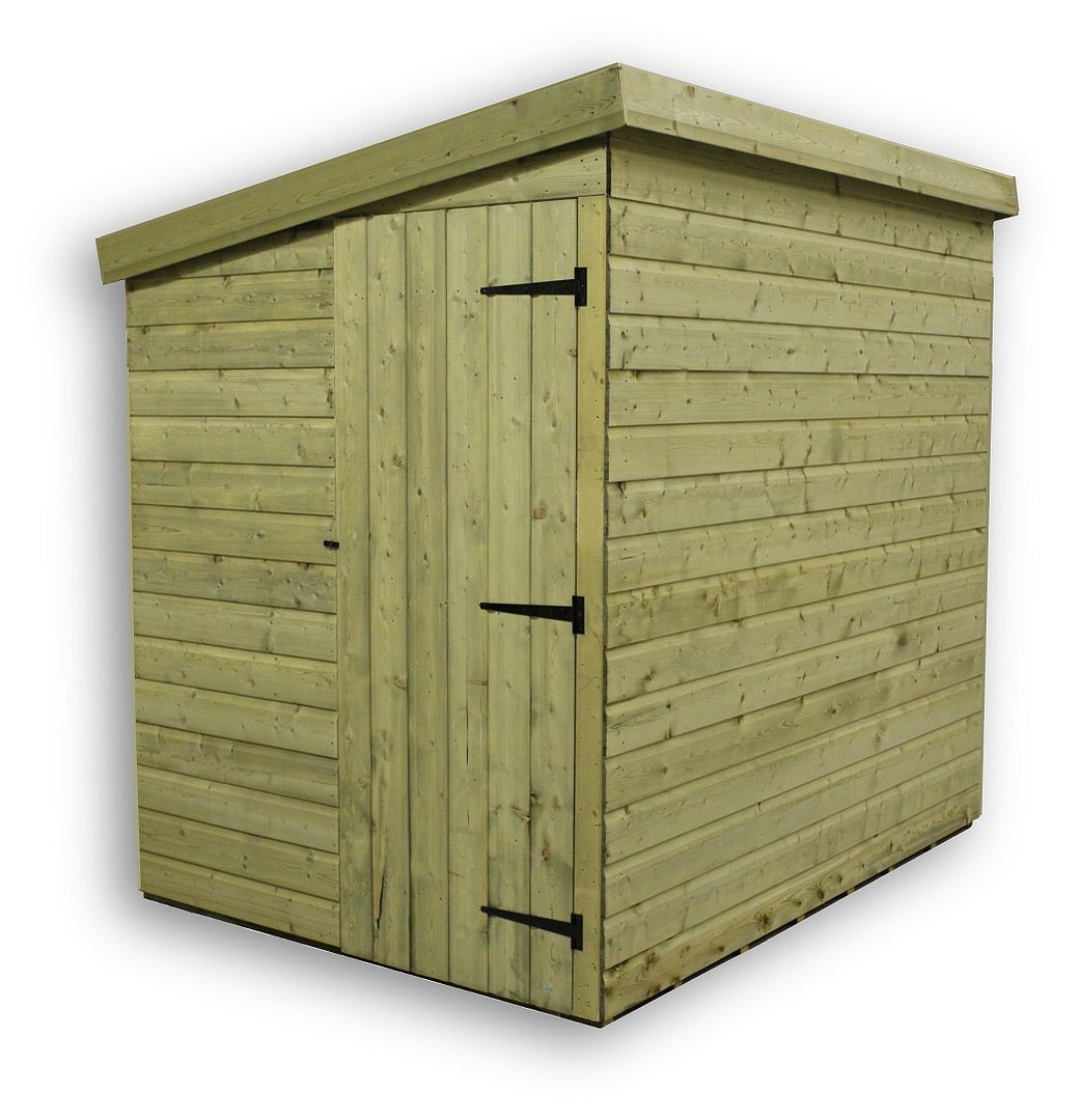 10X7 GARDEN SHED SHIPLAP PENT TANALISED PRESSURE TREATED 