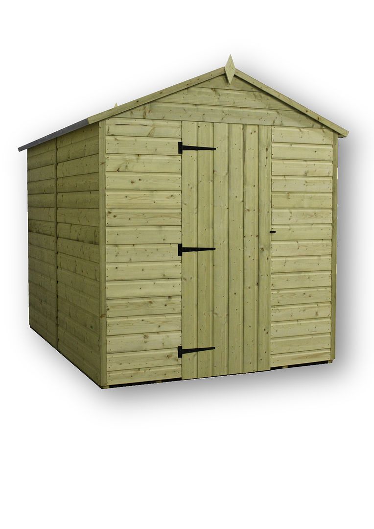 Garden Shed 6ft X 10ft Pressure Treated Pent Shed With Extra Height.