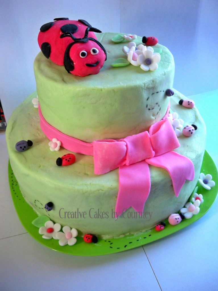 Ladybug,bow,flowers,birthday,girl,layer
