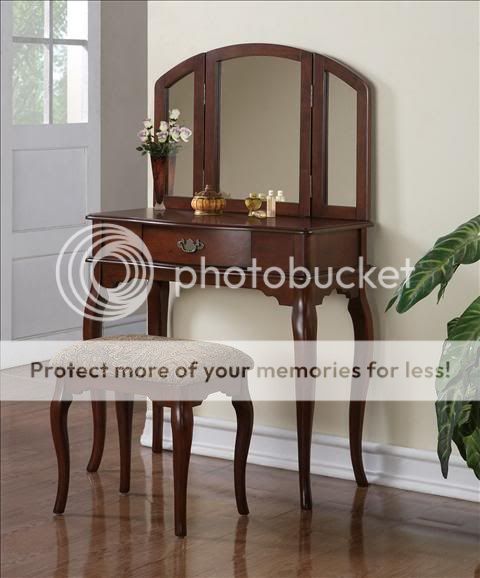 3Pcs. MAKE UP VANITY SET W/STOOL Beautiful Vanity sets  