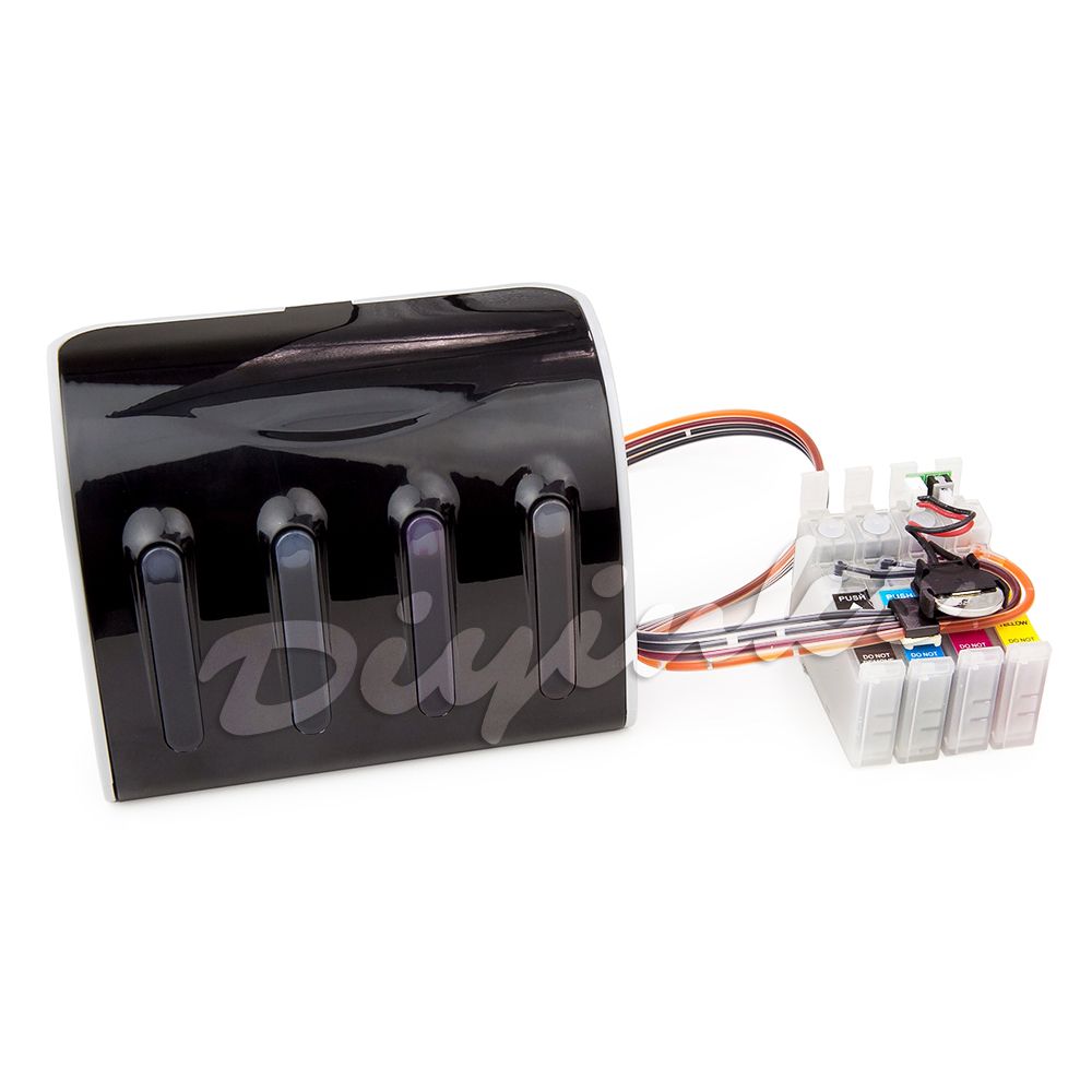 Continuous Ink Supply System /& Ink Set for Epson Workforce WF-2520 WF-2530 CISS