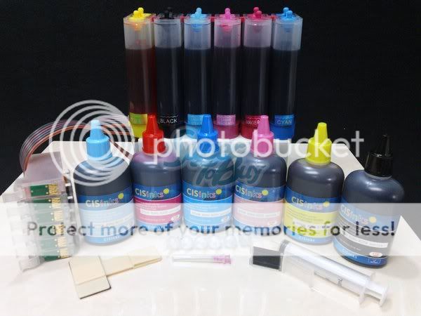 Compatible Bulk Ink CISS CIS for Epson Artisan 1430 CISS & Extra Ink 