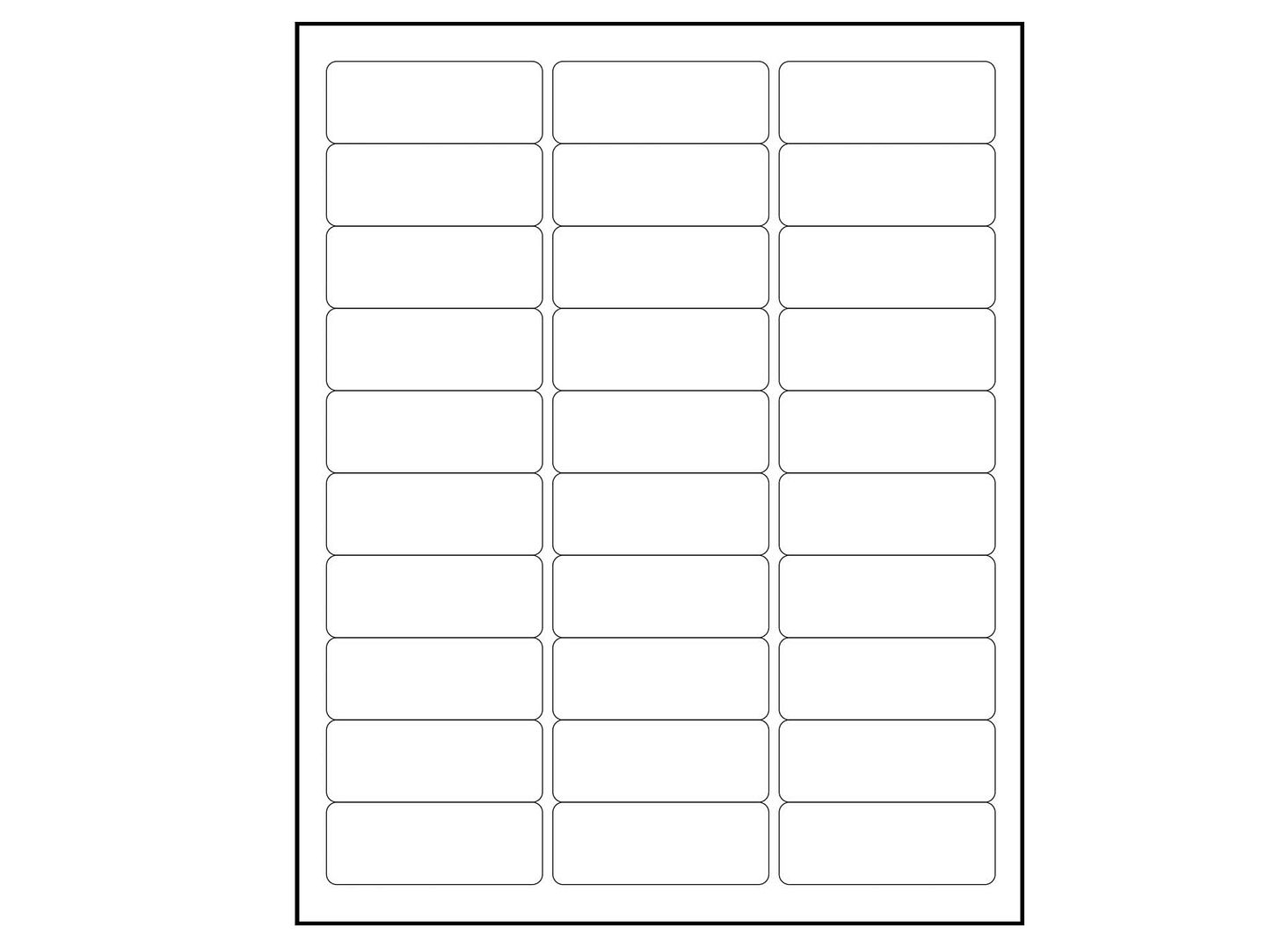 Details About 1 X 2 625 3600 Laser Inkjet Mailing Shipping Labels 120 Sheets 30 Up Usps Ups