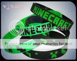 Minecraft Junior KIDS Silicone Wristband. UK Fast Dispatch Christmas