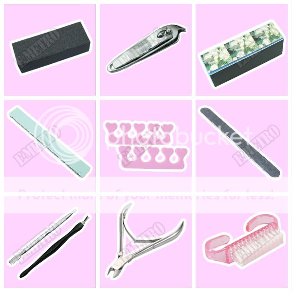   Salon Pedicure Manicure Nail Cuticle Clipper Care Set Kit Case  