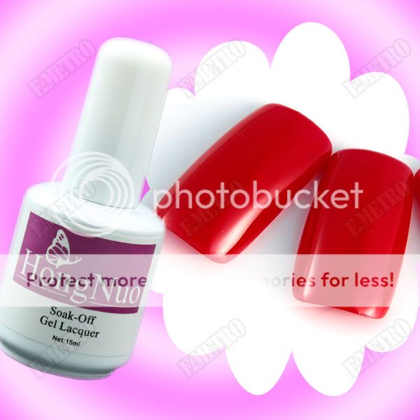 Esmalte Permanente Soak Off UV Gel Esmaltado de Uñas Permanentes Rojo