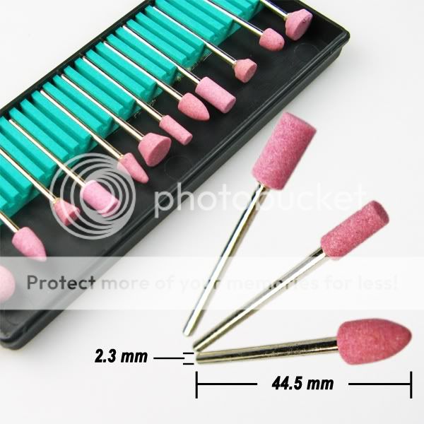 12 x Electric Nail Art Manicure Drill Polish File Bits