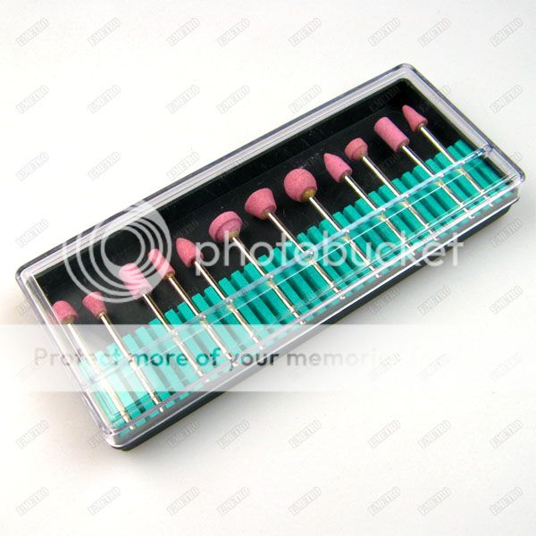 12 x Electric Nail Art Manicure Drill Polish File Bits