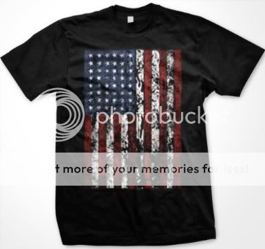 American Flag Mens United States USA Patriotic T Shirt  