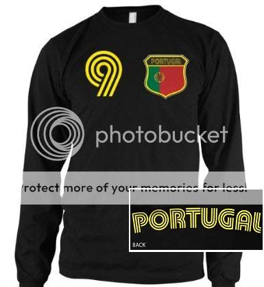 Portugal Soccer Mens Long Sleeve Thermal T Shirt Jersey  