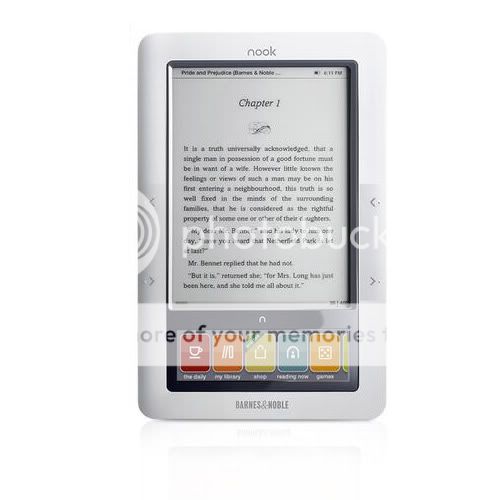 Barnes and Noble Nook 2GB 1st Generation Wi Fi eBook Reader 6 in Gray 