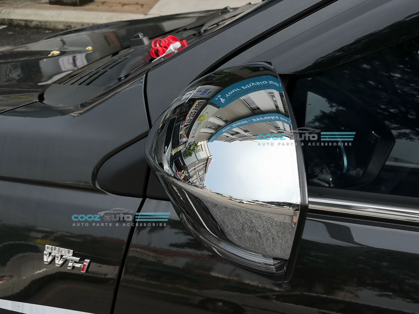 Perodua Aruz Side Mirror Cover Chrome Moulding Lining 