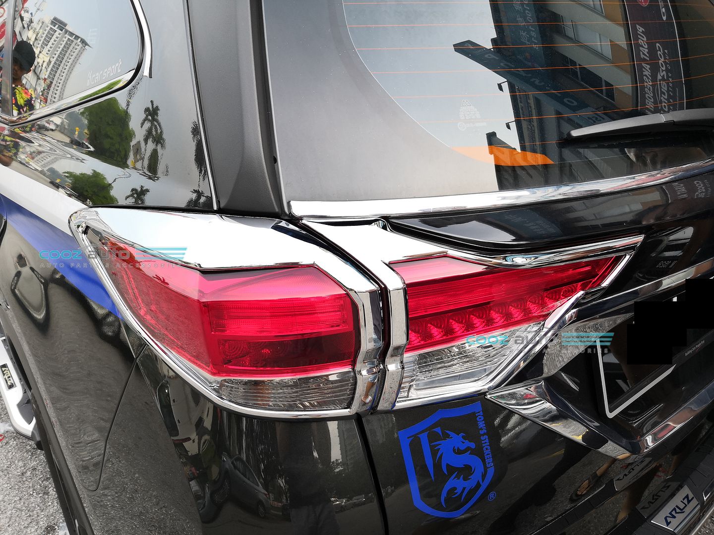 Perodua Aruz Rear Tail Lamp Cover Chrome Moulding Lining 