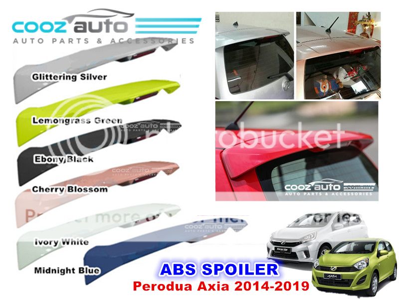 Perodua Axia 2014 - 2019 Rear ABS Spoiler